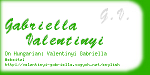 gabriella valentinyi business card